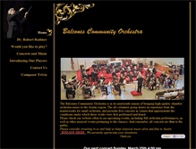 Tablet Screenshot of bcorchestra.net
